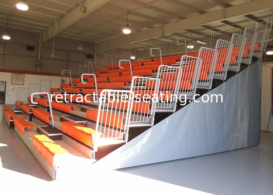 Available Color Telescopic Seating Systems Steel Frame With Powder Coating
