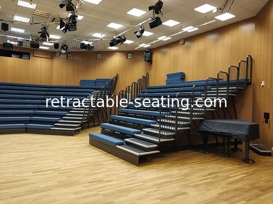 Wall Attached Unit Retractable Bleacher Seating Gym Sport Hall Application