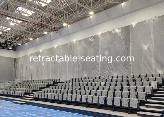 Nose Mounted Retractable Theater Seating Bleacher Wall Attached Platform Long Lifespan