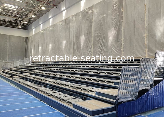 Eletrical Retractable Bleacher Seating Melody Polymer HDPE For Sport Center