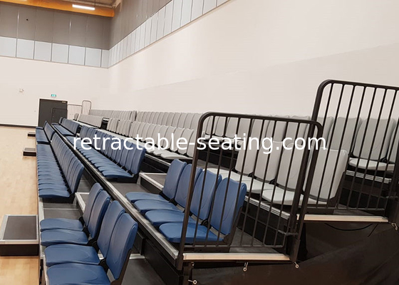 Power Operated Telescopic Seating Systems Wall Attached Unit For Multisport Venues