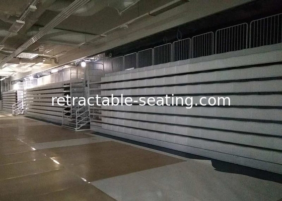 Stable Spectator Retractable Grandstands High Density Polyethylene With Blow Molded Seat