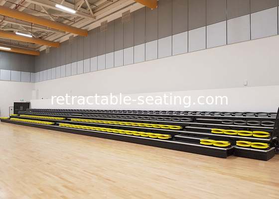 Nose Mounted Retractable Bleacher Seating Telescopic Grandstands For Sport School