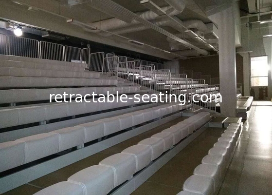 Gyms Telescopic Retractable Gym Seating HDPE Material With Self Storing End Rails