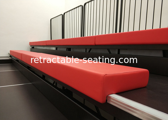 Telescopic Modular Grandstands Leather / Fabric Upholstery Power Operation