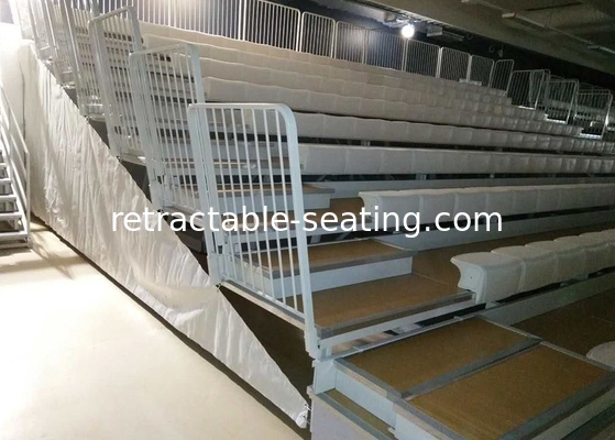 Electrically Telescopic Retractable Seating System , Movable Stadium Seating For Sport Center