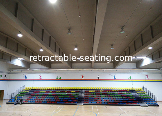 Innovative Arena Stage Seating Wall Attached Unit With Intermediate Aisle Handrails