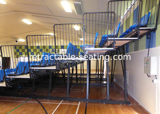 Sport Games Spectator Arena Stage Seating HDPE Material Customized With Aisle Steps