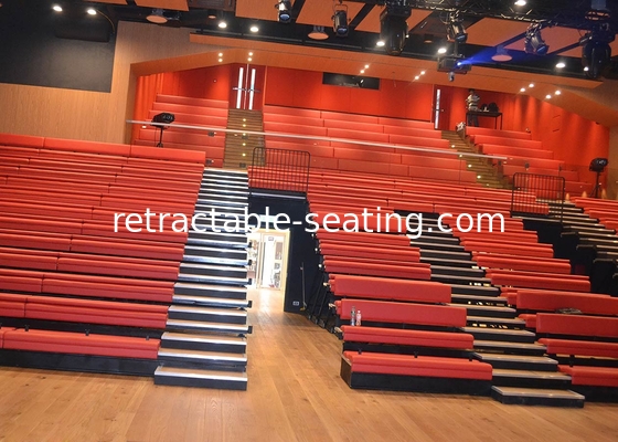 Customized Platform Retractable Grandstands Spectator Bench Leather / Fabric Upholstery