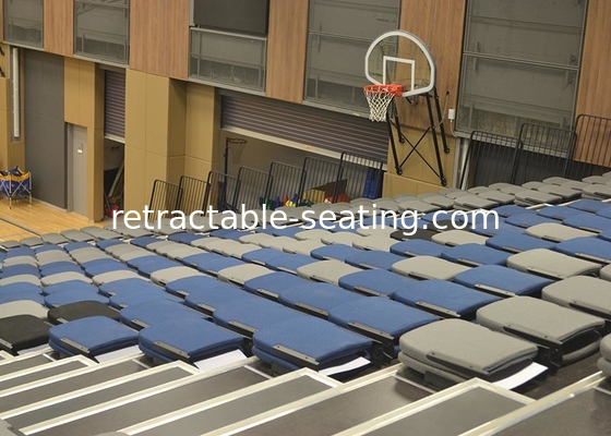 Telescopic Retractable Stadium Seating Fabric Upholstery For Exercise Venues