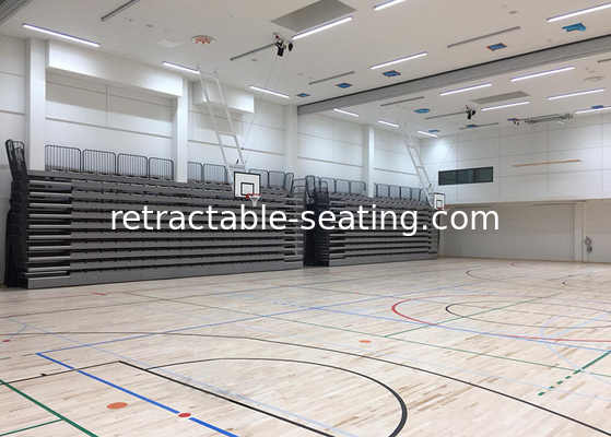 Remote Wireless Control Retractable Audience Seating For Institute Sport Hall