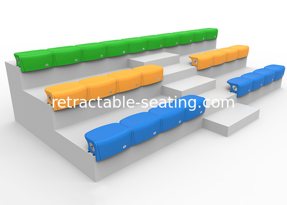 Sports Plastic Stadium Seats , Fixed Stadium Seat Stands Polymer Material For Gyms