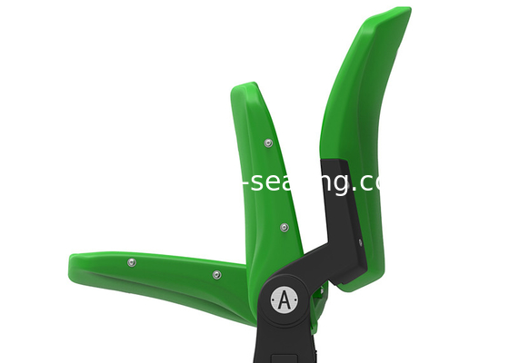 Plastic Fixed Theatre Seating , Tip Up Fixed Sports Stadium Seats Fire Resistant