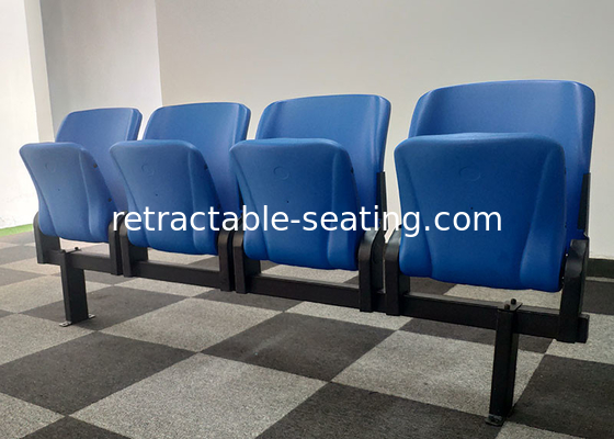 Spectator Permanent Grandstands Fixed Tip Up Seating PE Material For Stadium
