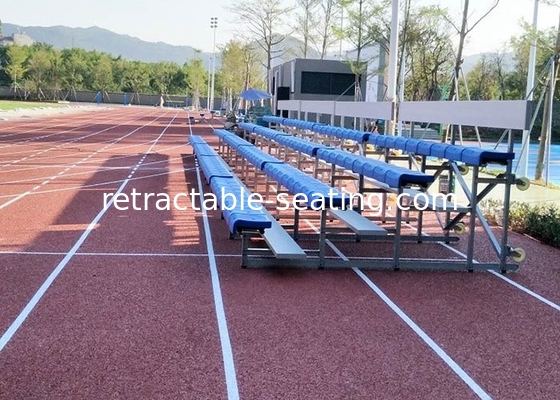 Indoor / Outdoor Temporary Spectator Stands With Removable Rubber Pneumatic Wheels