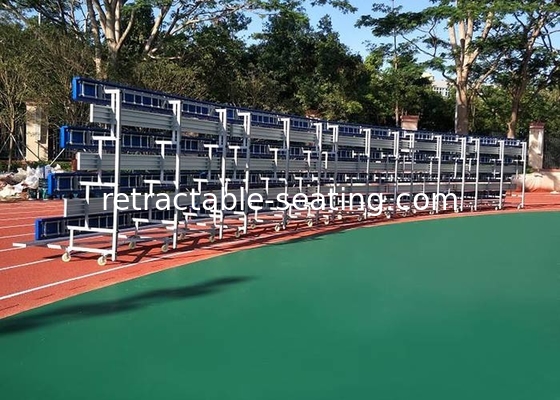 Retractable Temporary Spectator Seating Stands With Aluminum Single Foot Plank