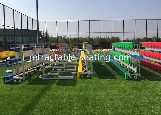 Modular Temporary Grandstand Seating Stands Aluminum Frame With Customized Bench Seat