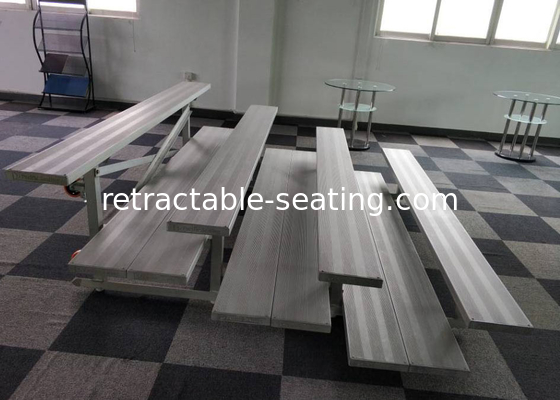 Portable Modular Bleachers with Anodized Aluminum Seat Planks