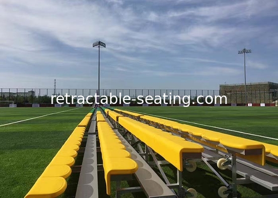 Aluminum Frame Temporary Spectator Stands Portable Easy Storage With Backrest