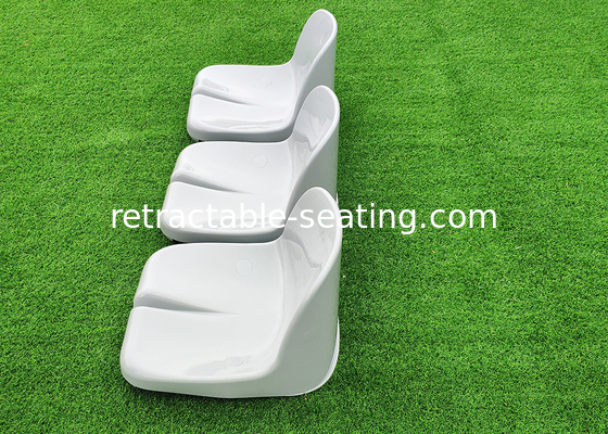 Outdoor Football Fixed Stadium Seating Chair Polymer Material Steel Bracket