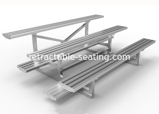 Football Fixed Outdoor Aluminum Bleachers Modular Grandstands No Maintenance