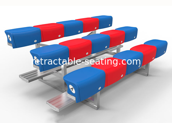 Football Fixed Outdoor Aluminum Bleachers Modular Grandstands No Maintenance
