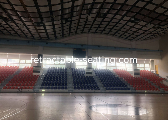 Indoor Arena Stage Seating Plastic Gym Seats With Double Wall Backrest
