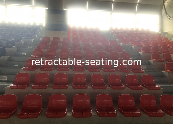 Custom Stadium Arena Stage Seating Polypropylene Material Comfortable With Back