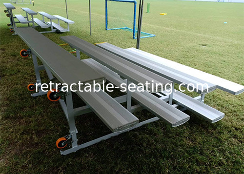 Temporary Aluminum Portable Grandstands Outdoor Removable Rubber Pneumatic Wheels