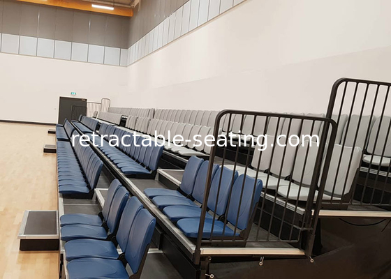 Retractable Stadium Seating Telescopic Bleacher Seat with Folding Back