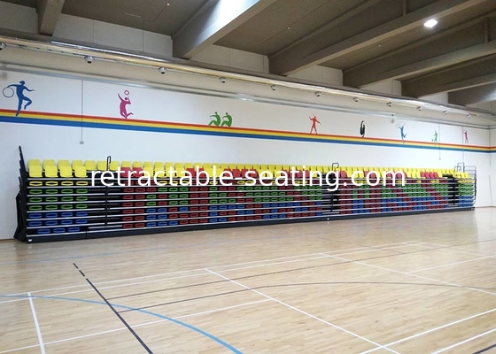 Retractable Stadium Seating Telescopic Bleacher Seat with Folding Back
