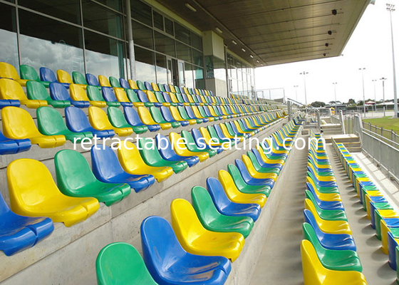 Steel Bucket Sports Stadium Seats Chair Polymer BS5852 FR Standards For Arenas