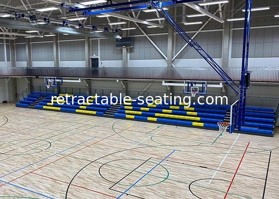Sport Centers Retractable Chair System High Density Polyethylene Material