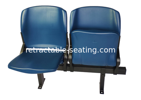 Foldable Tip Up Plastic Fixed Stadium Seating With Armrests