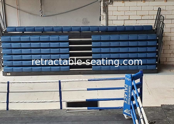 Polymer Hdpe Retractable Grandstands Bleachers For Gymnasiums