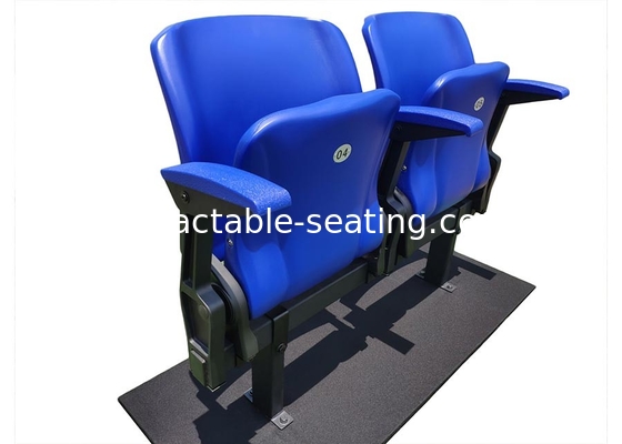 PLastic Floor Mounted Folding Stadium Chairs With Armrest