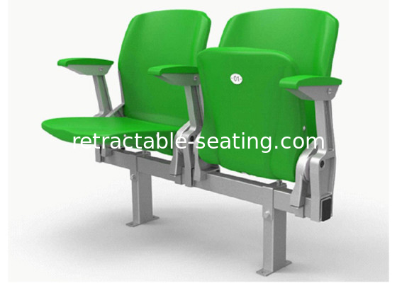 Fire Resistant Football Foldable Stadium Seat With Available Armrest