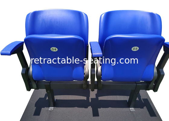 Plastic Seat 460mm Width Foldable Stadium Chair For Indoors Circus Venue