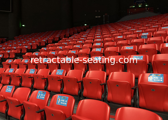 Automatically Folding Football Bleacher Seats Tip Up Seats With Armrest