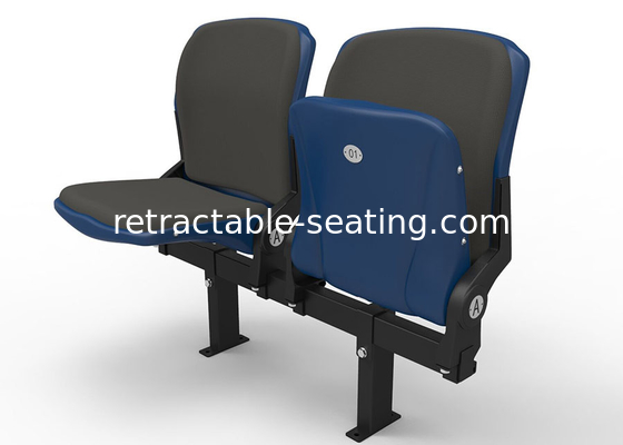 Padded Upholstered Folding Plastic Stadium Seating With Optional Armrest