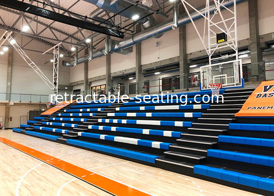 Power Operated Retractable Bench Seating For Multi Purposed Basketball Court