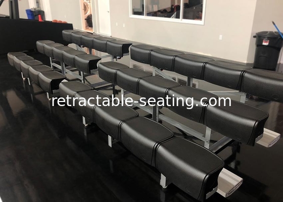 Portable Aluminum Bleachers With Blow-Molded Plastic Bench Seat