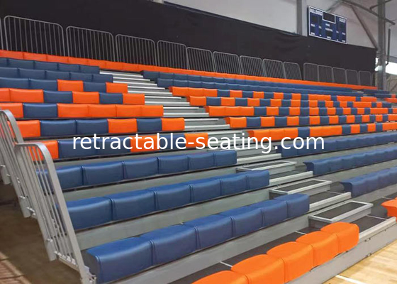Electrically Movable Modular Grandstands With Customized Seat Color Matching