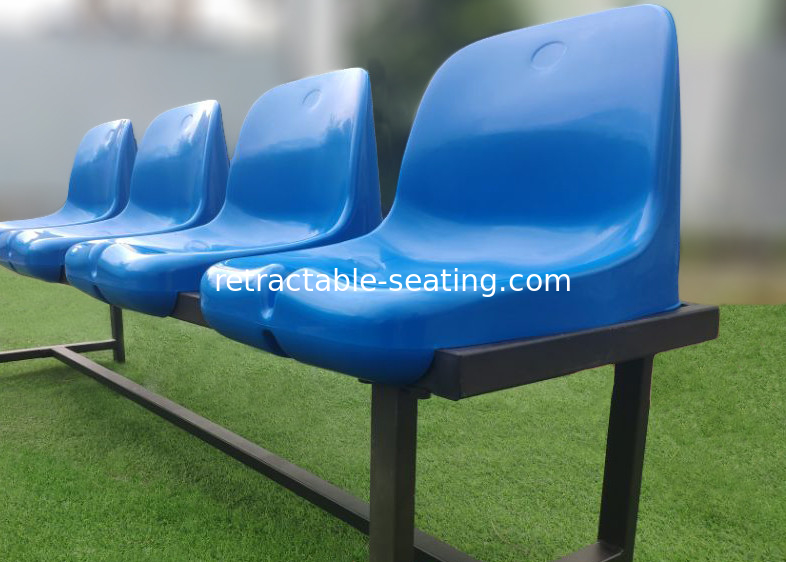 Football Field Fixed Stadium Seating 420mm Seat Width Customized Seat Color