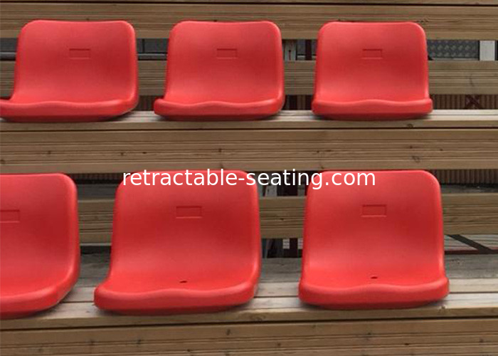 Plastic Soccer Stadium Seats With Back Support For Bleachers Customized Color