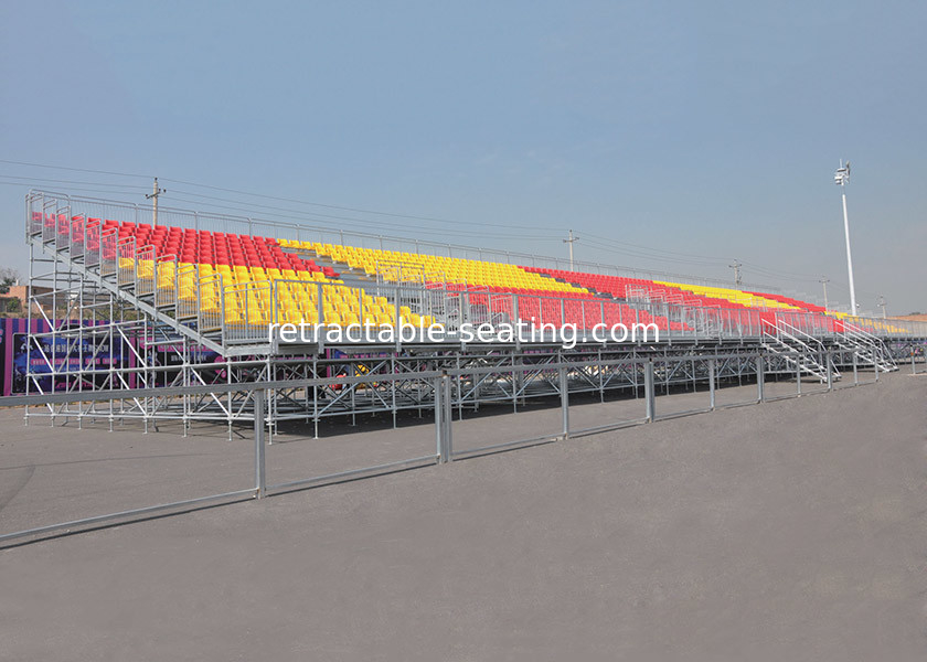 Civil Occasions Temporary Football Stands / Mobile Seating Stands For Performing Arts