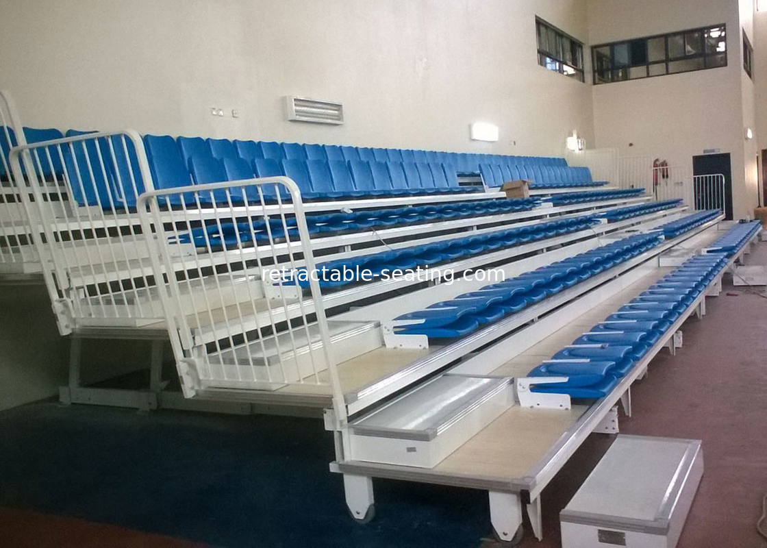 Economical Telescopic Arena Stage Seating / Wall Attached Temporary Stadium Seating