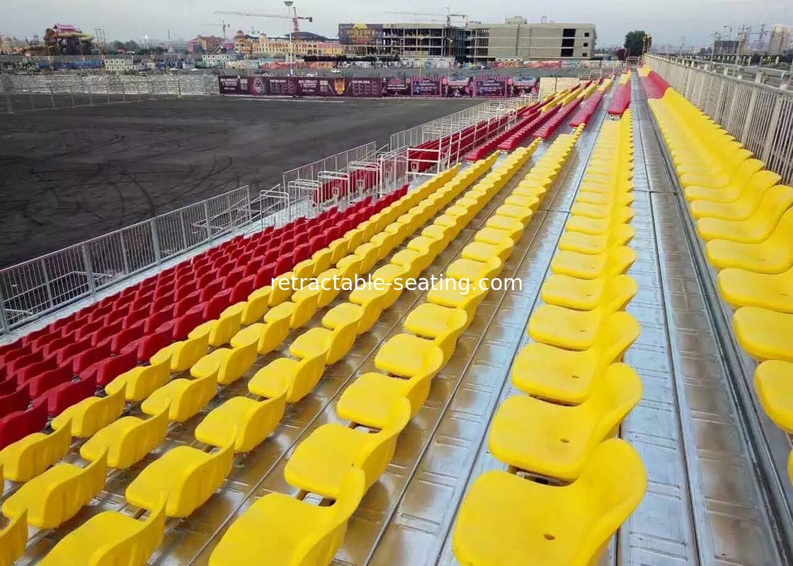 Demountable Outdoor Temporary Grandstand Seating For Local Fairs / Pop Concerts Low Maintenance