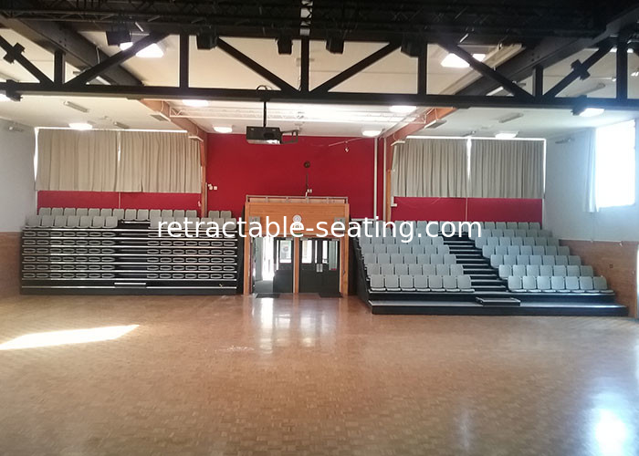 Stadium Hall Telescopic Tribune / Optional Seat Colors Stadium Seating Systems