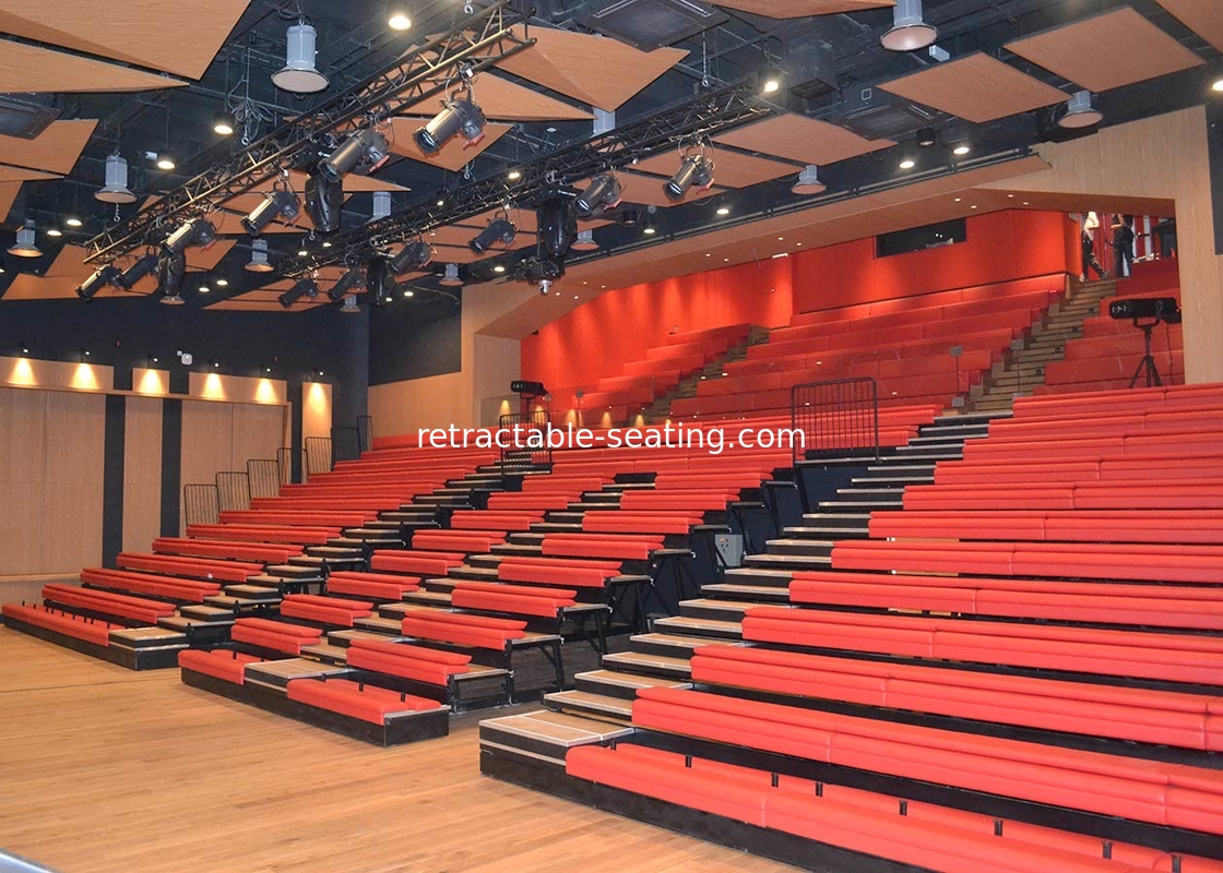 Popular Upholstered Arena Stage Seating With Optional Aisle Lights